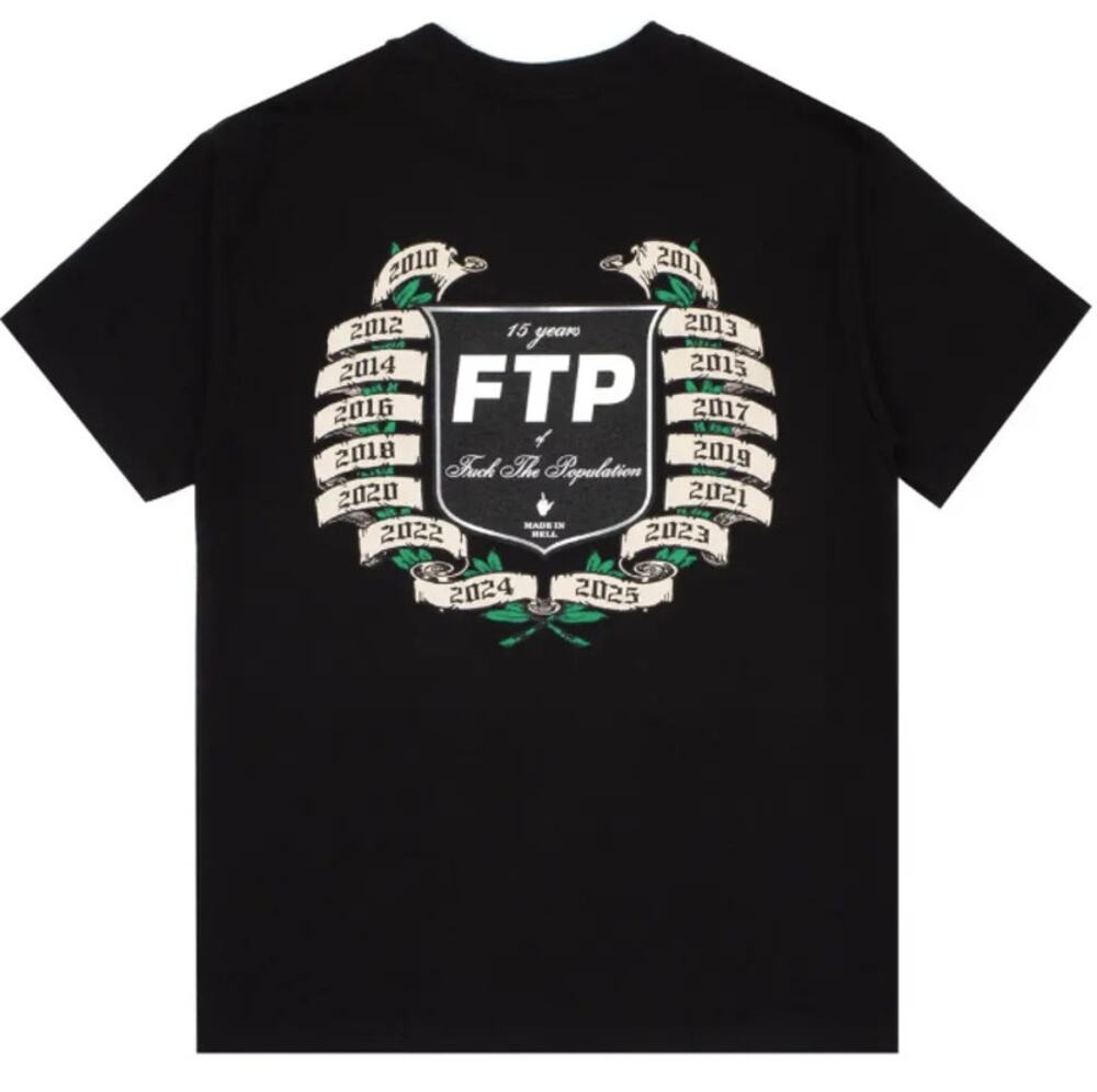 FTP 15 Year Anniversary Logo Tee Black Large NEW $uicideboy$